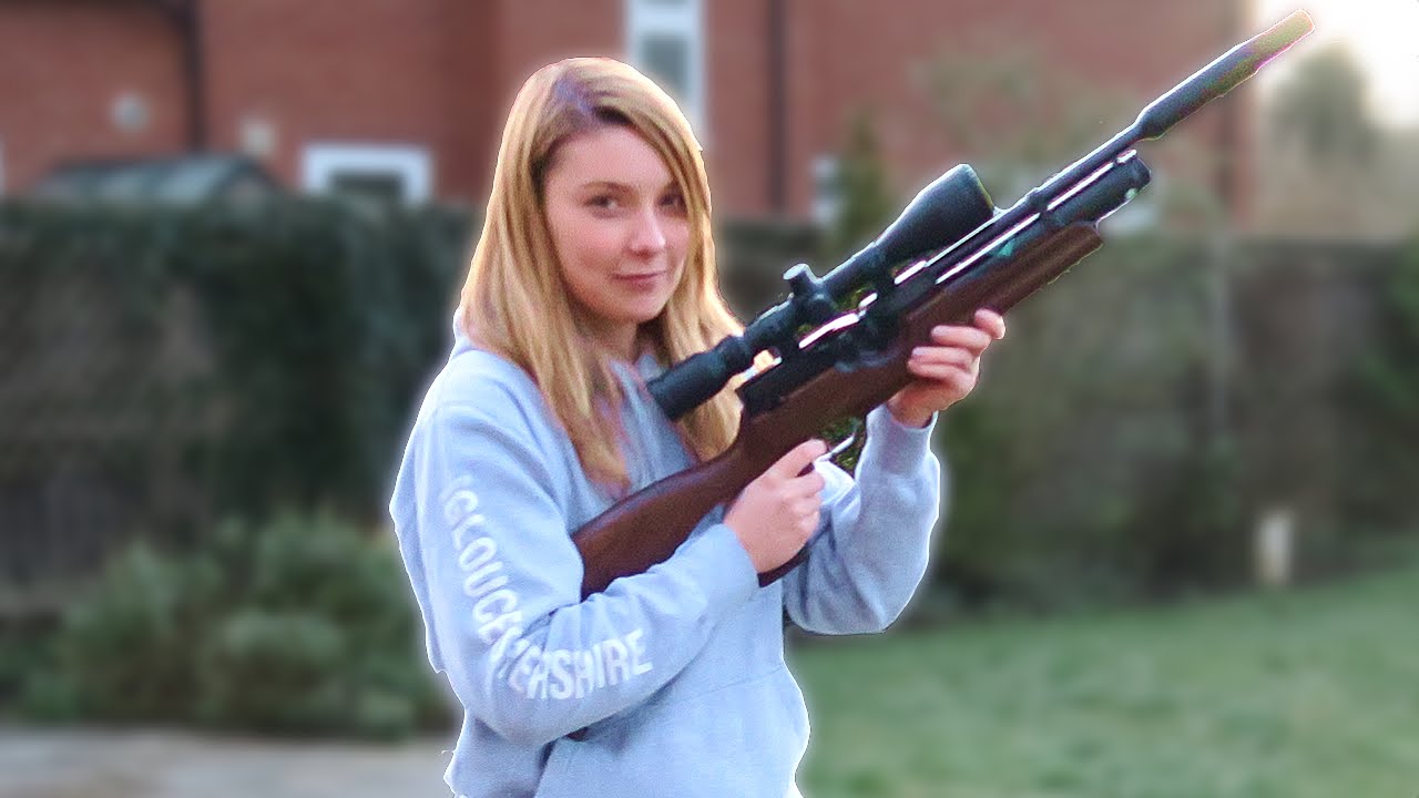 GIRLS FIRST TIME SHOOTING A GUN..!!!
