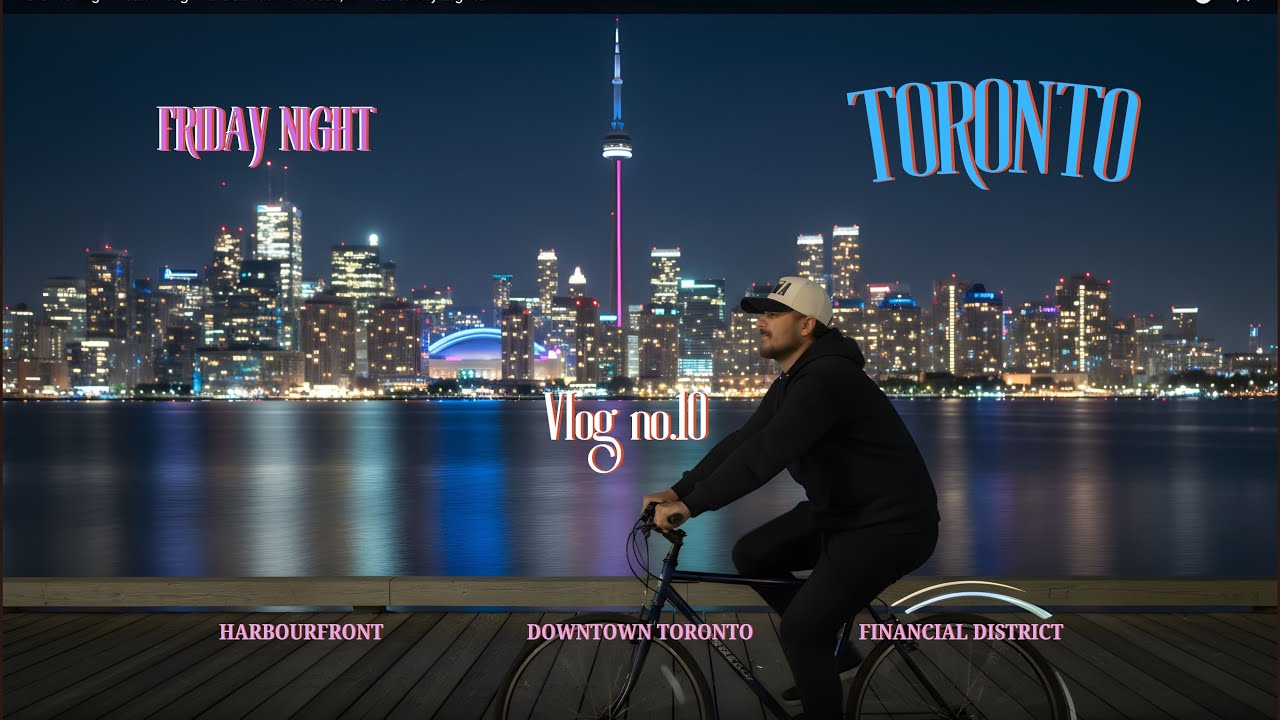 Toronto Night Walk Vlog: Harbourfront Breeze, Dinner & City Lights