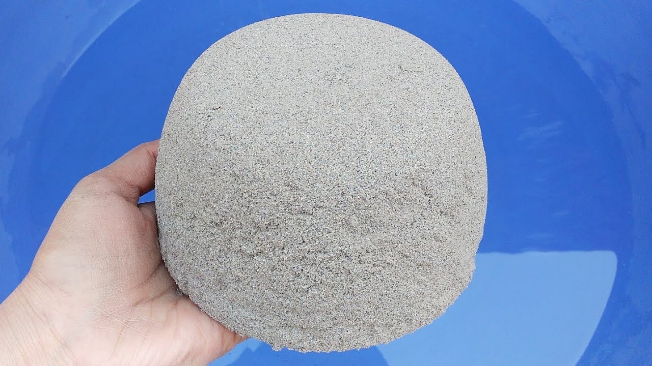 ASMR: Super silky soft Pure Sand blocks water crumble💦💦🌪😍