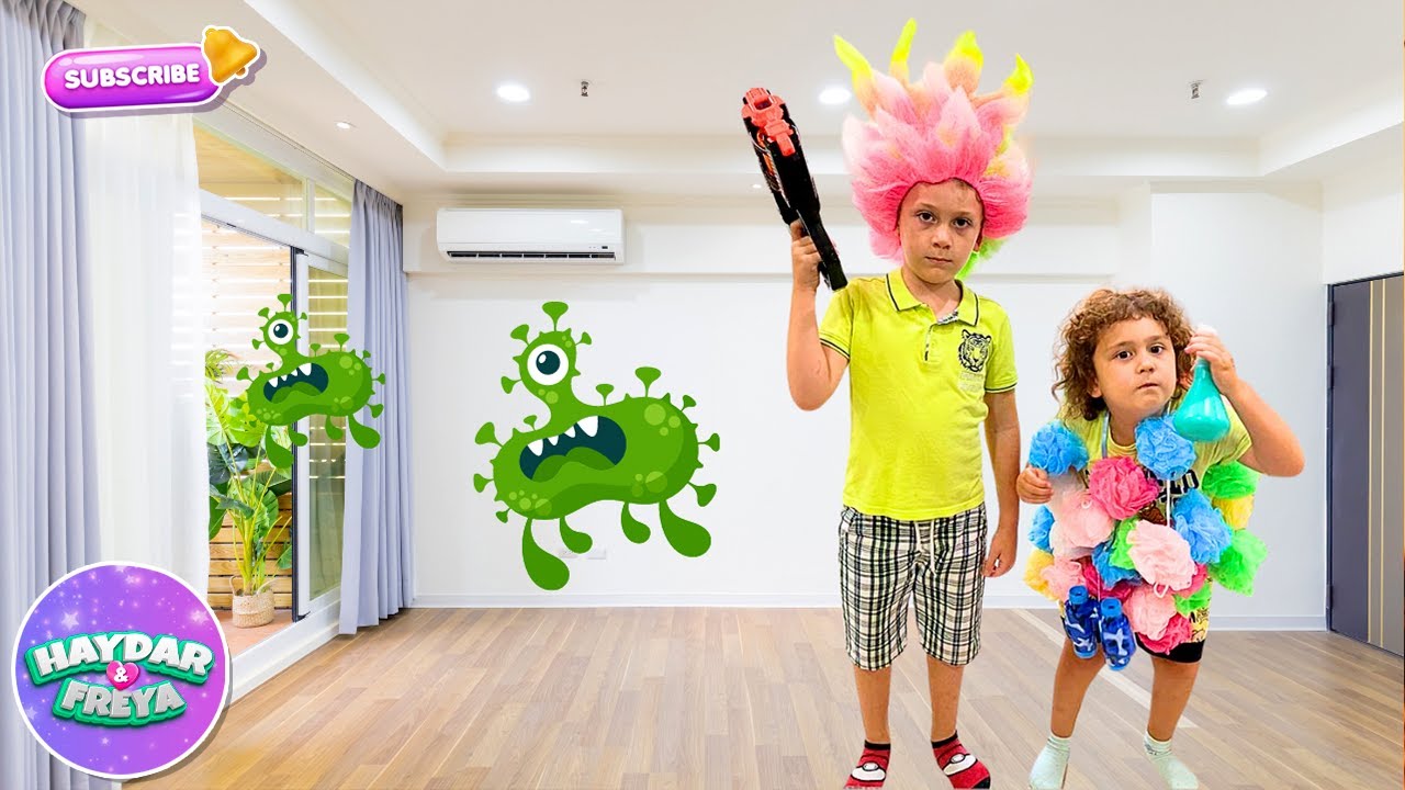 Haydar and Freya Big Battle Against Germs