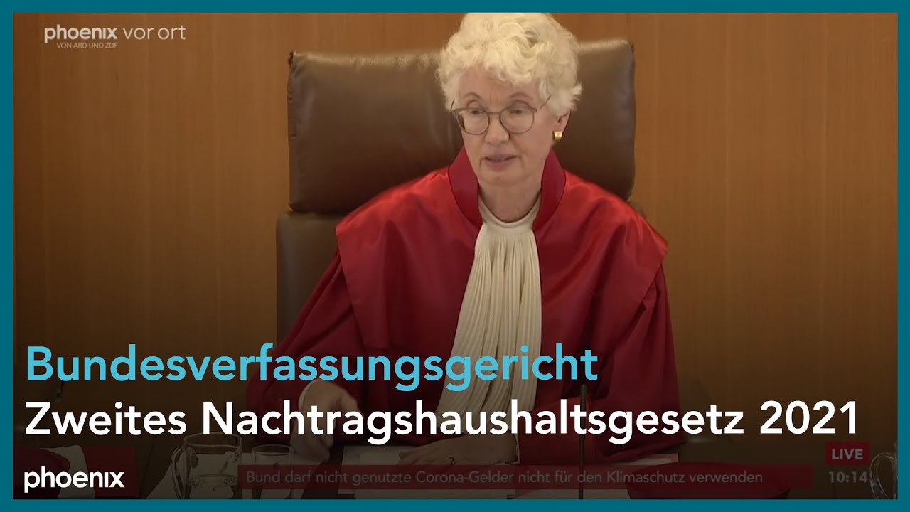 Urteil des Bundesverfassungsgerichts zu „Zweites Nachtragshaushaltsgesetz 2021“ am 15.11.23