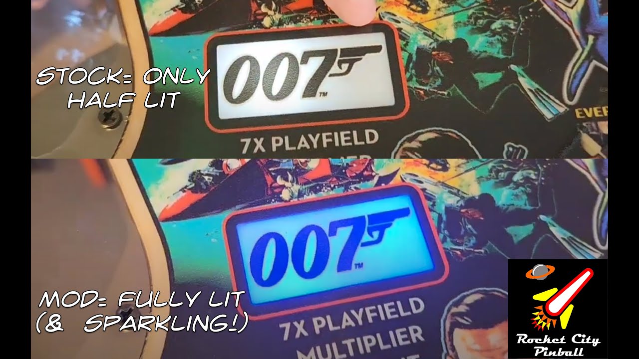 James Bond (Stern Pinball) 007 Multiplier Light Mod - Rocket City Pinball
