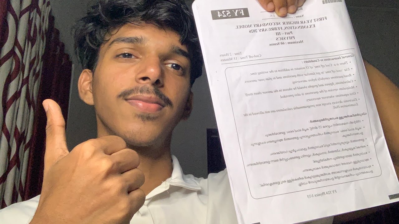 Plus One Physics Model Exam Review🥲Tough??😭My opinion🙌🏼Model Exam Timtable Change📉Abhinav AK
