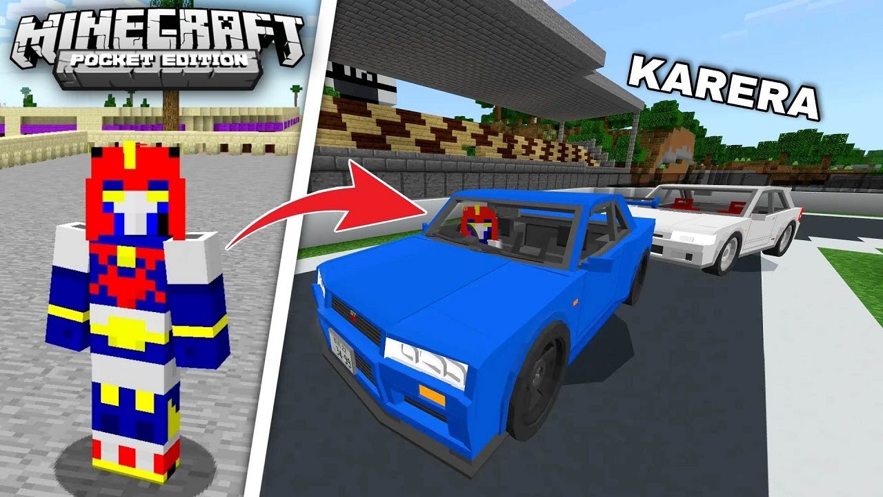 NAG RACING KAME NG TROPA KO GAMIT ANG MAMAHALIN NA KOTSE sa Minecraft PE