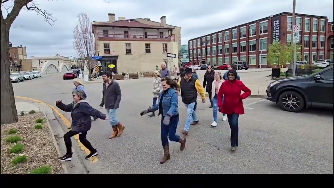 2025 International Line Dance Flahmob Challenge - A Bar Song - Cambridge, ON Canada