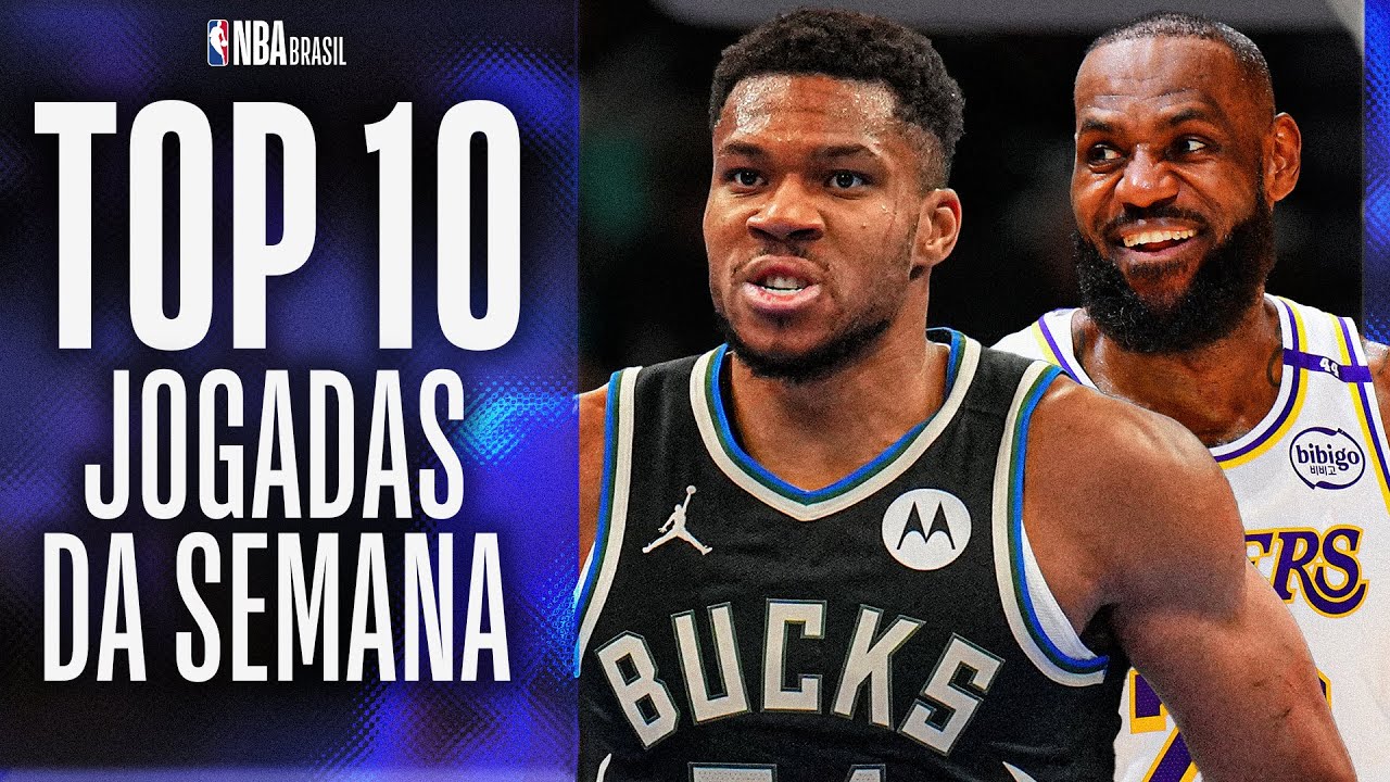 GIANNIS assombra com tocaço, e LEBRON dá cravada surreal - MELHORES JOGADAS da semana 8 da NBA
