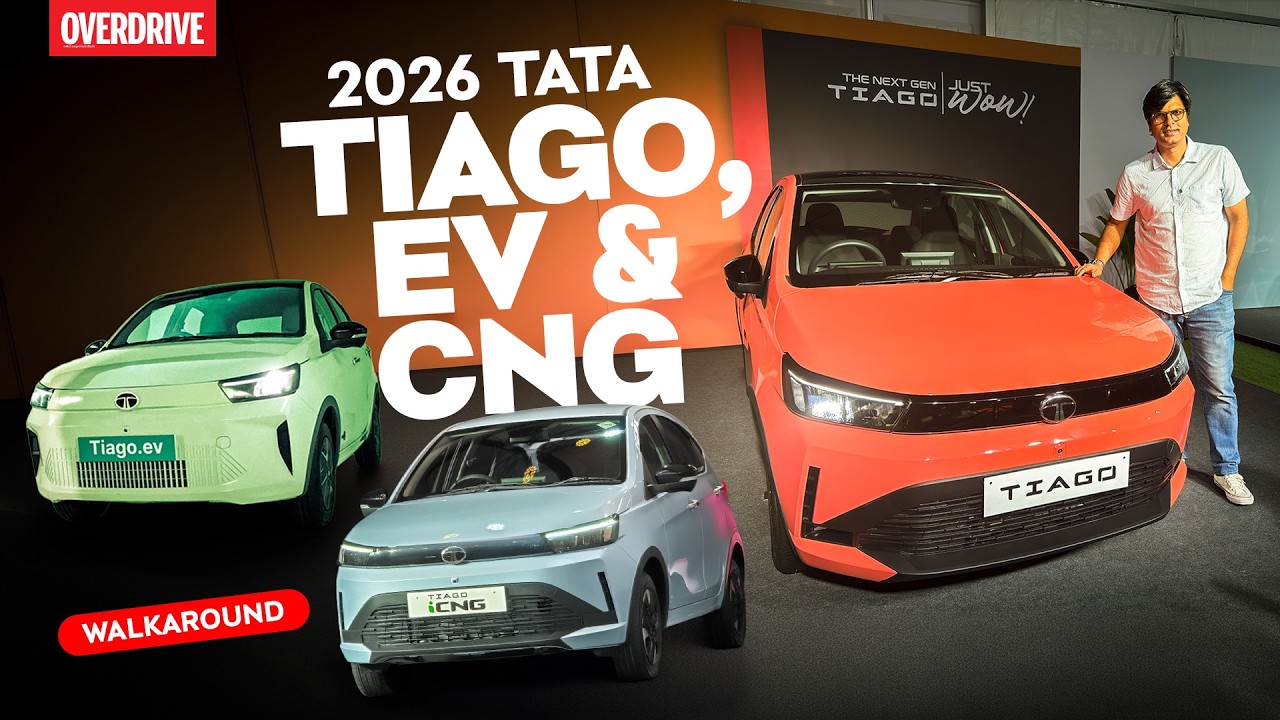 Крупное обновление хетчбэка от Tata! | Tiago, Tiago EV и iCNG 2026 года | OVERDRIVE
