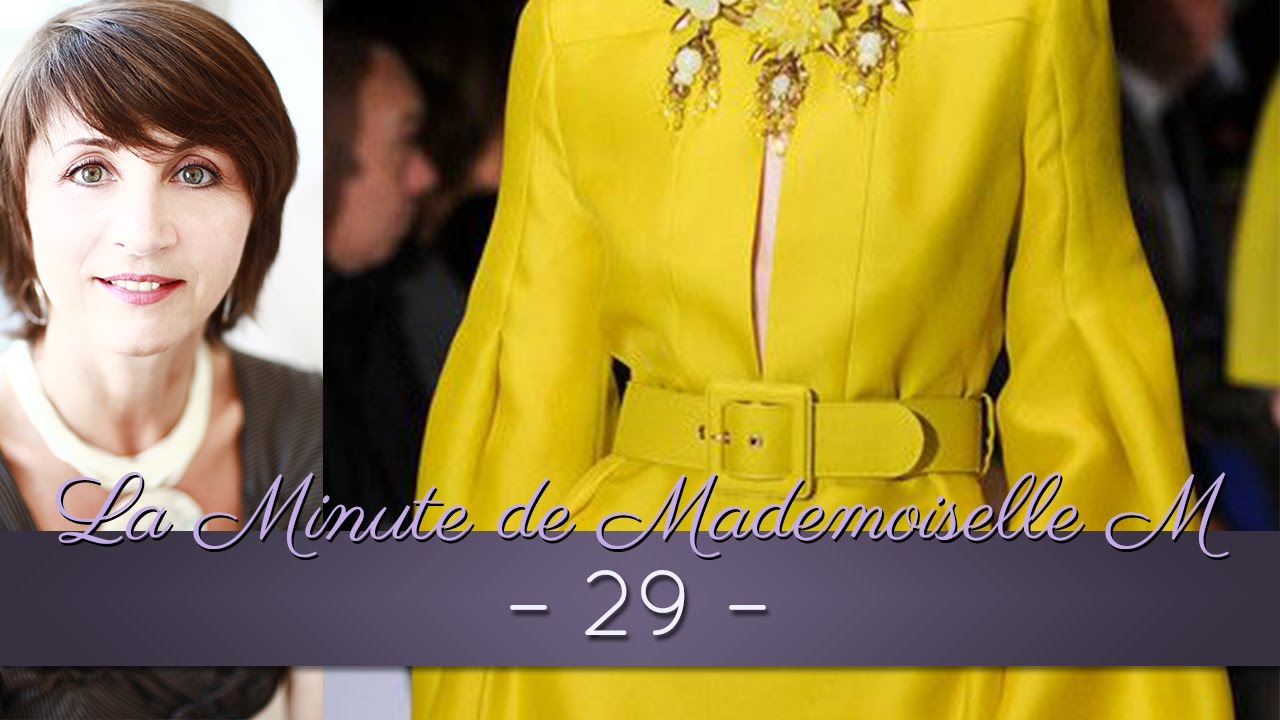La Minute de Mademoiselle M29 - La symbolique du jaune