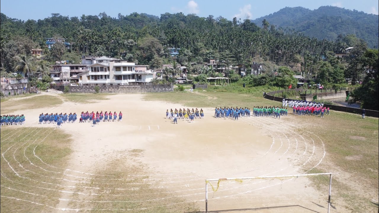 Holy Cross Hr. Sec School Umkiang : Sport Day 2023: Aerial view