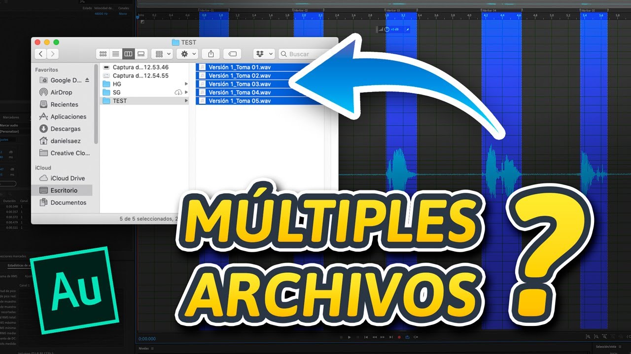 EXPORTAR TAKES en ARCHIVOS INDIVIDUALES (Tutorial Adobe Audition)