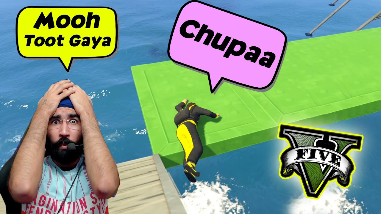 PRABH SE BADLA POORAA 😜 FUNNY GTA 5 FOOT PARKOUR 😈