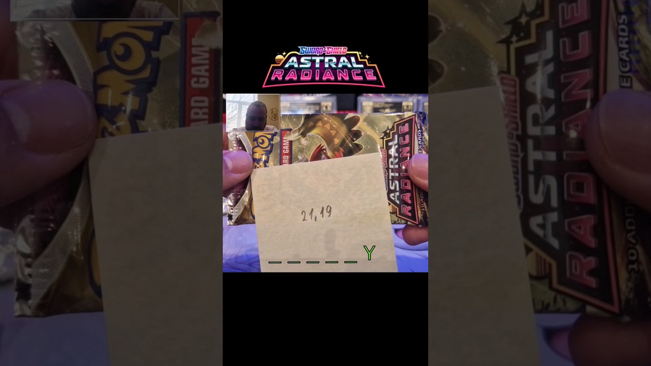 Pokemon Astral Radiance pack opening! Pt3/4 Secret Pokemon guessing game! 