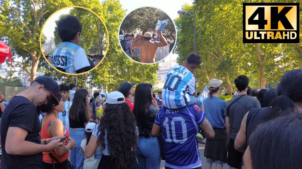 BUENOS AIRES - PARQUE CENTENARIO - CABALLITO Durante el MUNDIAL 2022 -ARGENTINA VS CROACIA⚽️🇦🇷 🚀[4K]