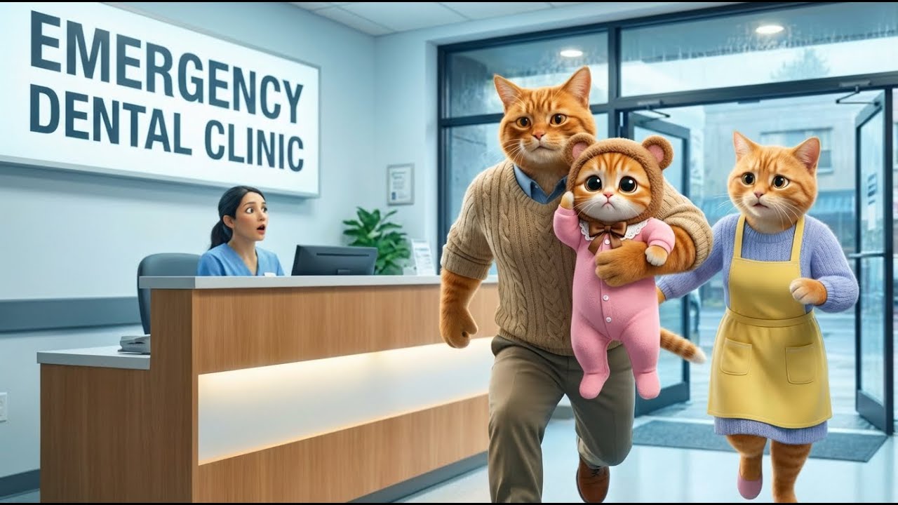 Ginger Kitten Screams in Pain… Mama Cat & Papa Cat’s Emergency Dental Rush
