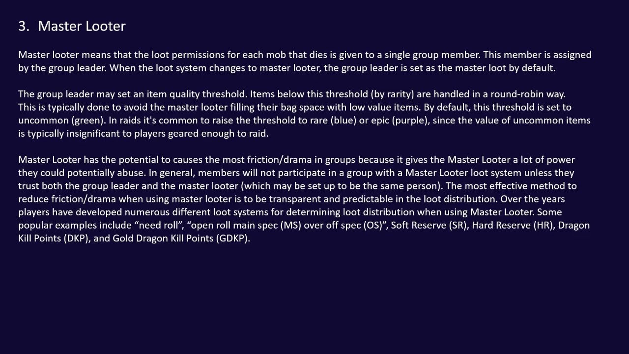 What are the In-Game Loot Systems? - WoW Classic Era