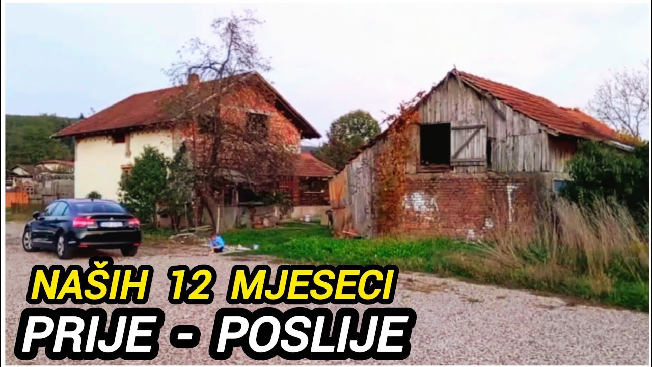 Kupili smo zapuštenu KUĆU - pogledajte šta smo uradili za 12 mjeseci i CIJENU !?