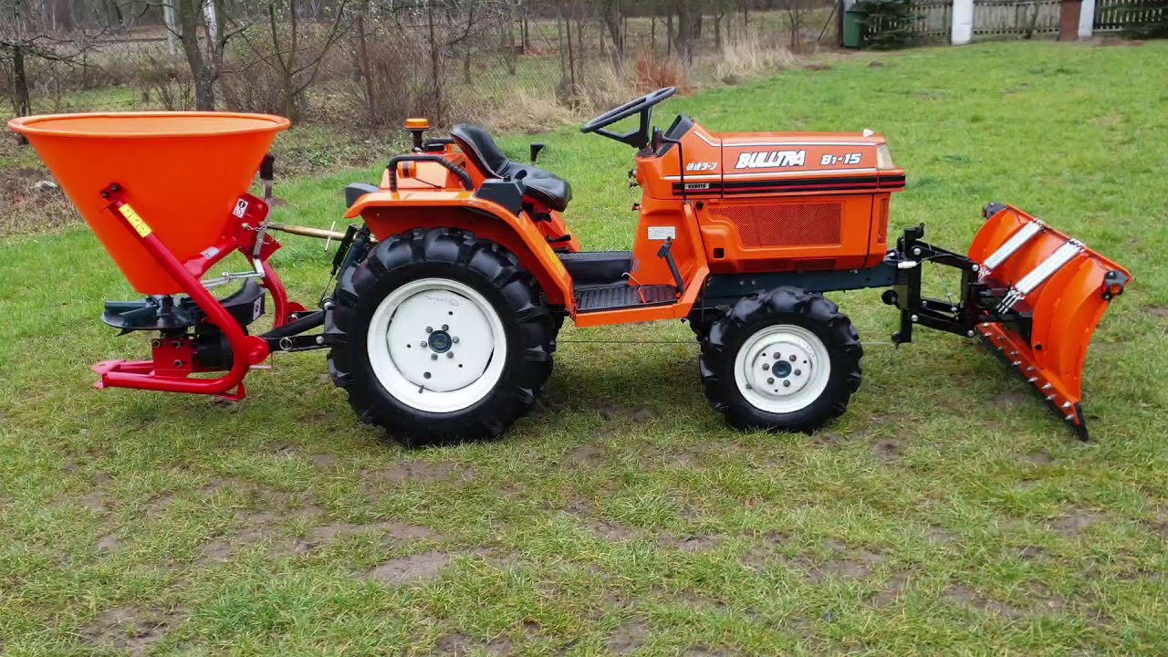 Kubota Bulltra B1-15 4x4 15KM+pług do odśnieżania + solarka/ Japoński Traktor