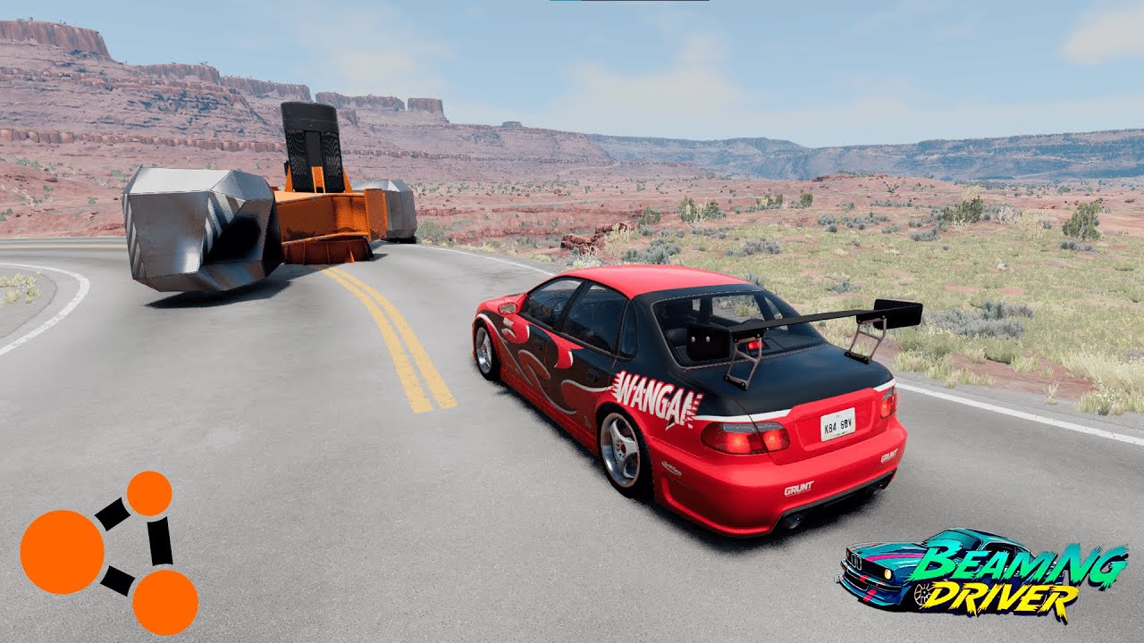 Cars VS duo-spinner  ӏ BeamNG.drive 🚙