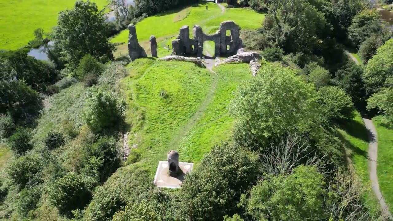 Newcastle Emlyn Castle 4k Drone