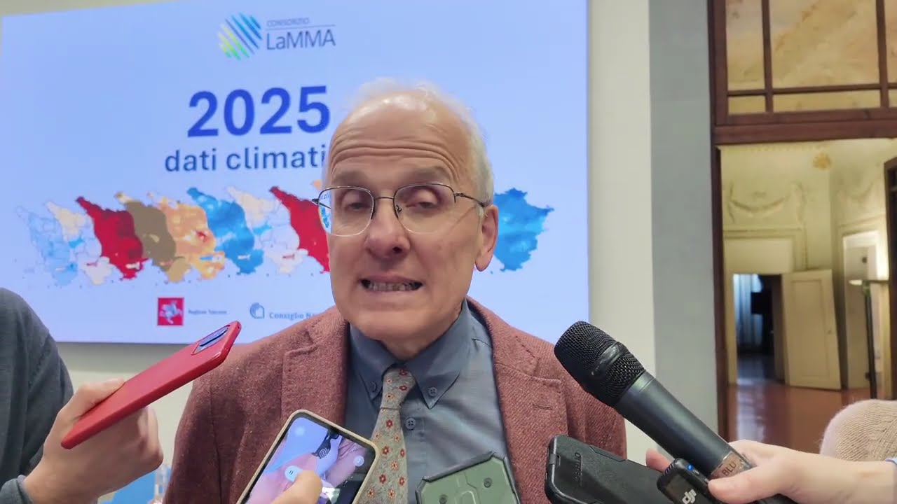 Nel 2025 il clima in Toscana è stato più caldo di oltre 2°C rispetto al 1961-1990