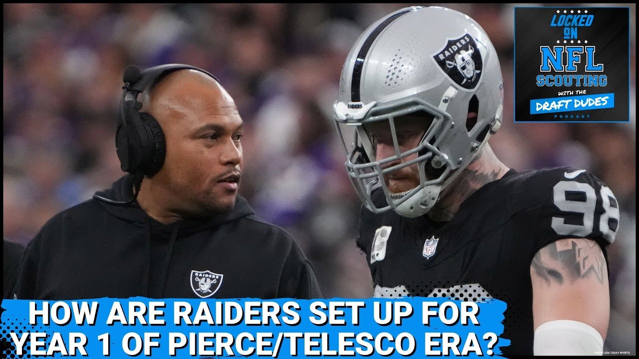 How are Las Vegas Raiders set up in Year One of the Antonio Pierce and Tom Telesco era?