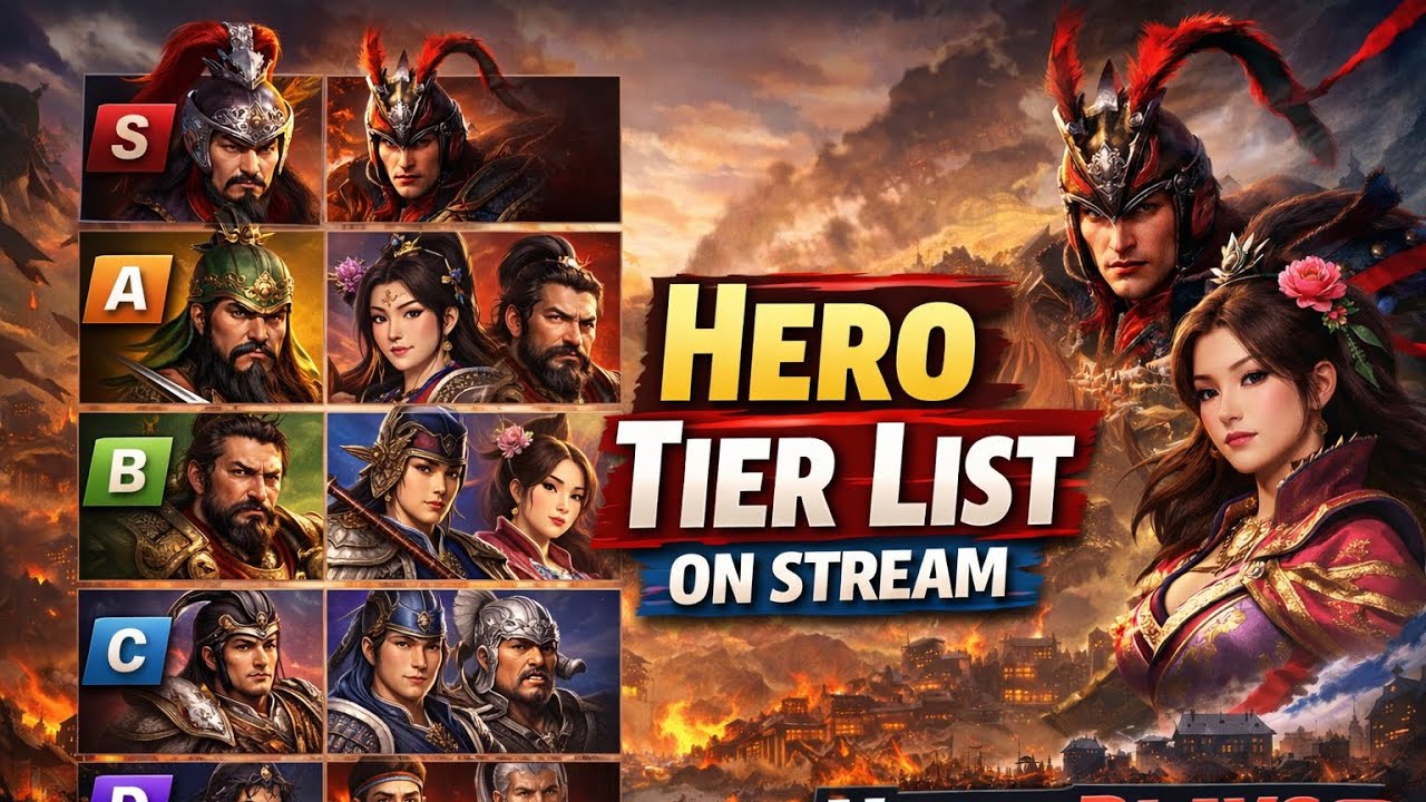 Hero Tier List & Zhuge Wheel | Three Kingdoms World Conquest