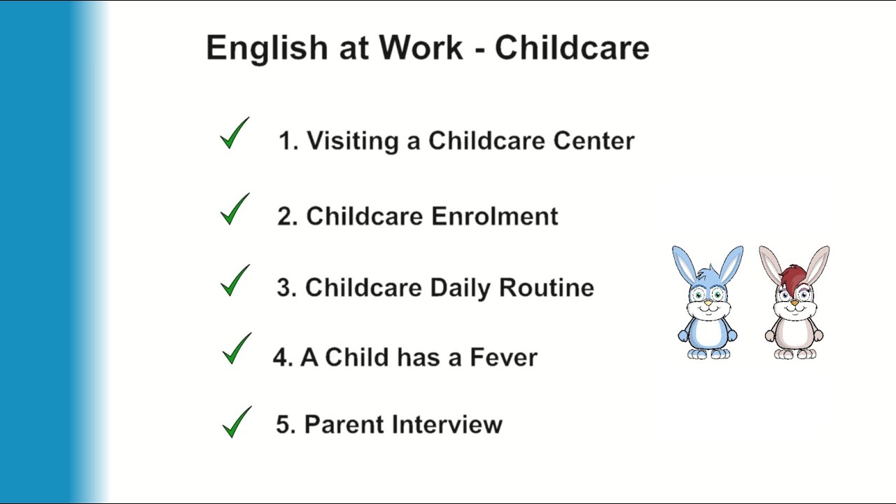Daily English Conversation | English at work - Childcare | 영어회화