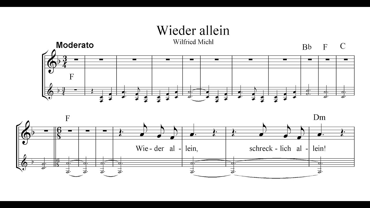 Wieder allein!