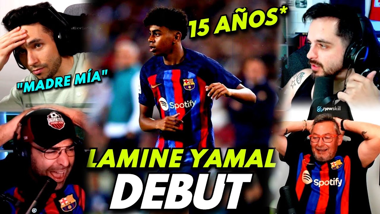 Debut de LAMINE YAMAL - Reacciones - 15 AÑOS* 💥💥👀