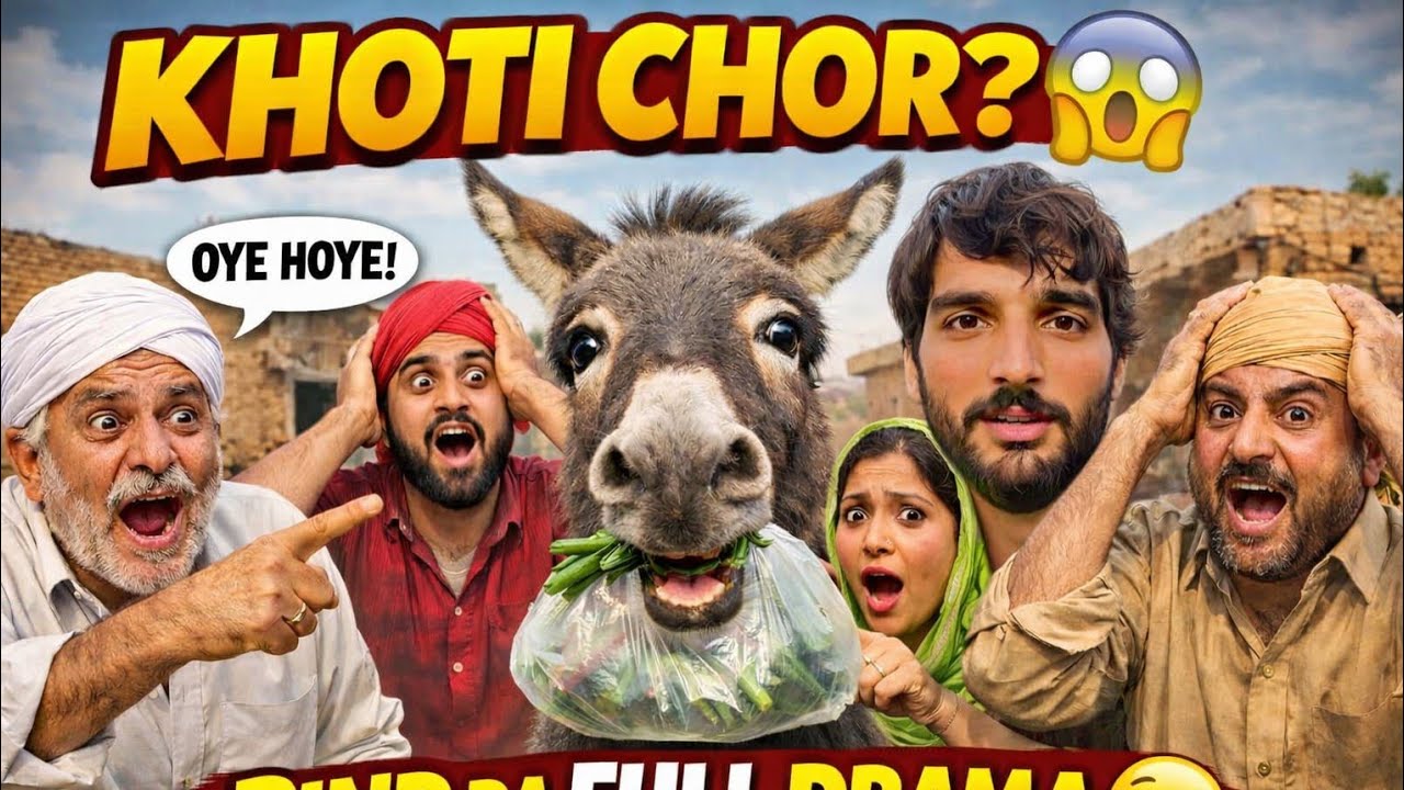 😂 Khoti Chor Te Pind Da Full Drama | Punjabi Comedy Skit