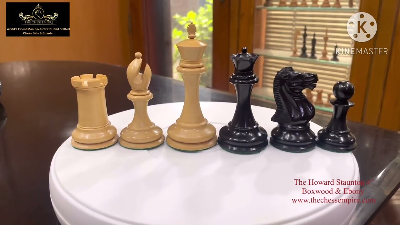 The Howard Staunton 4&rdquo; King exclusively crafted Staunton luxury chess set..The Chess Empire