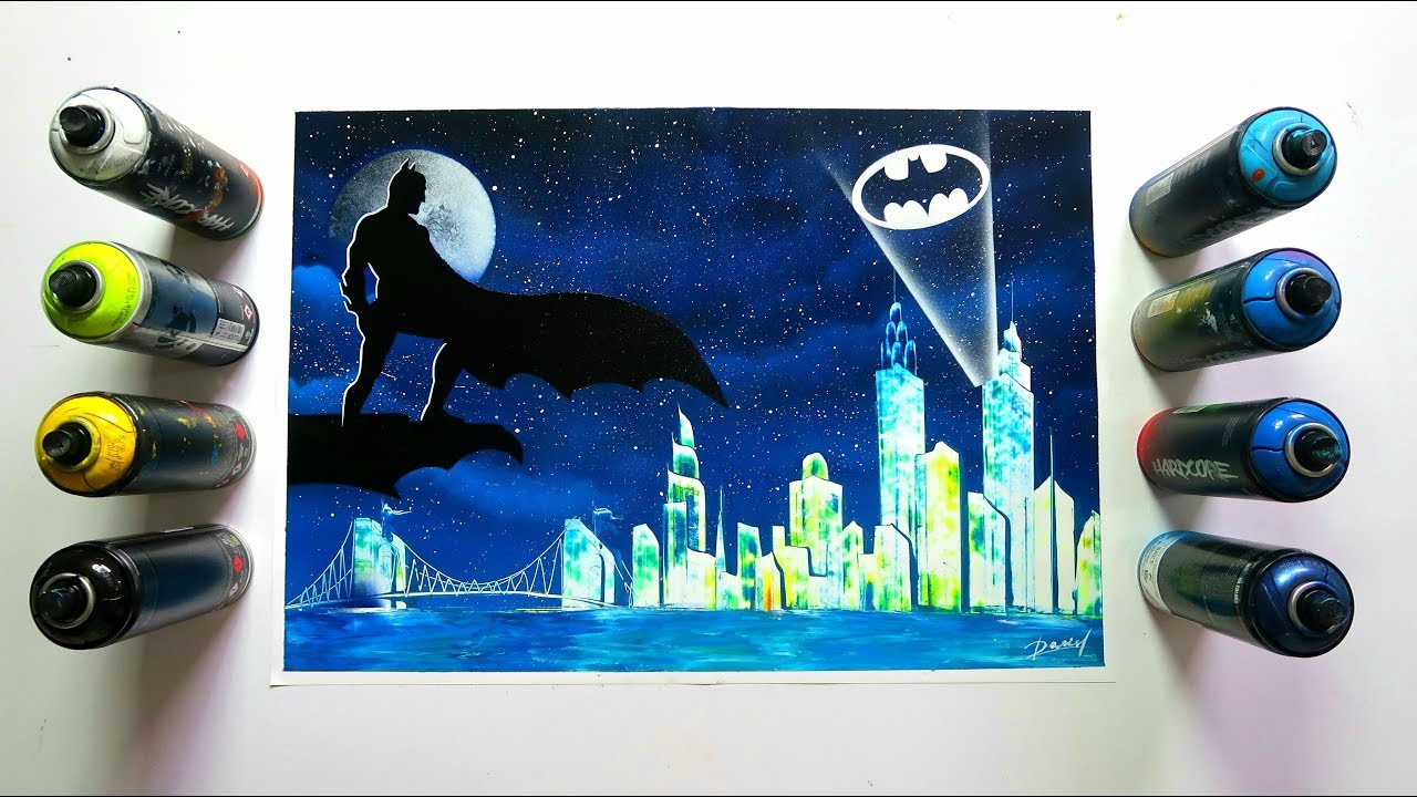 BATMAN SPRAY PAINTING - ArteDaniel