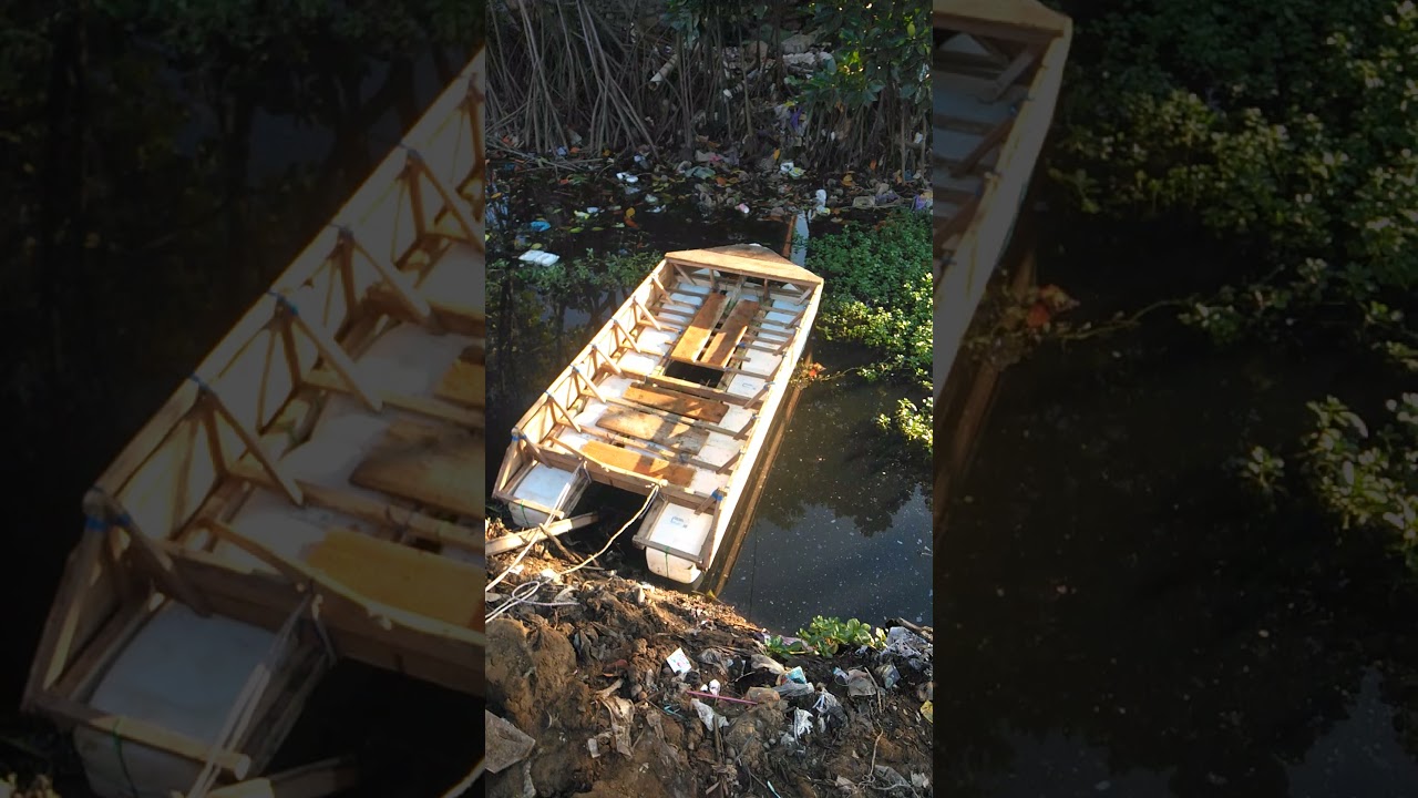 Tes apung perahu mancing dari derigen