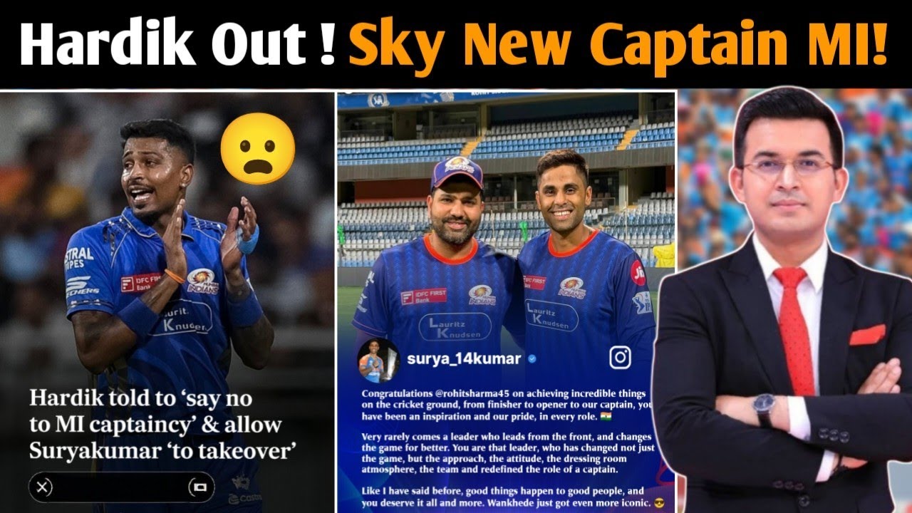 MI Captain Change Shock Hardik Pandya OUT? Suryakumar Yadav NEW Captain for IPL 2026!