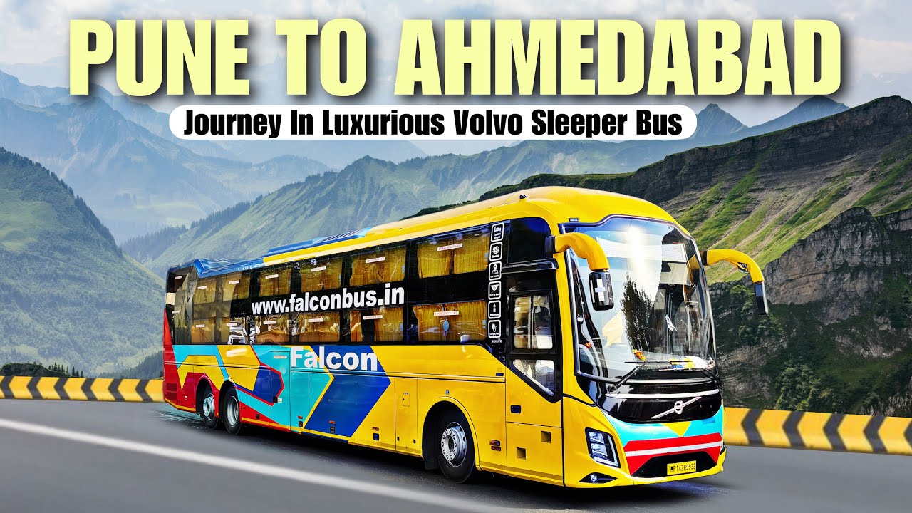 Pune To Ahmedabad Volvo Sleeper Bus journey | पुणे से अहमदाबाद के लिए वोल्वो स्लीपर बस