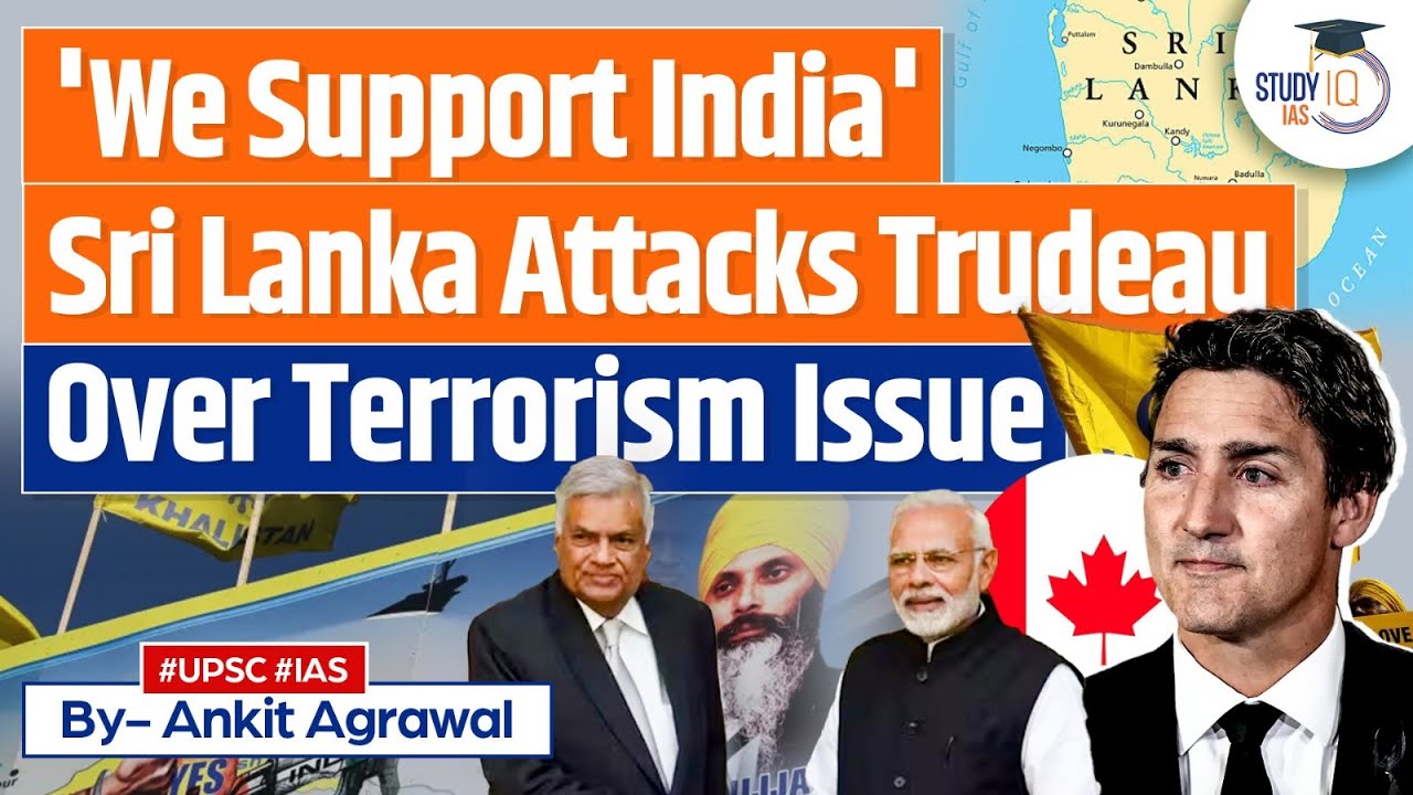 Sri Lankan Envoy Milinda Moragoda Supports India in India-Canada Row | UPSC