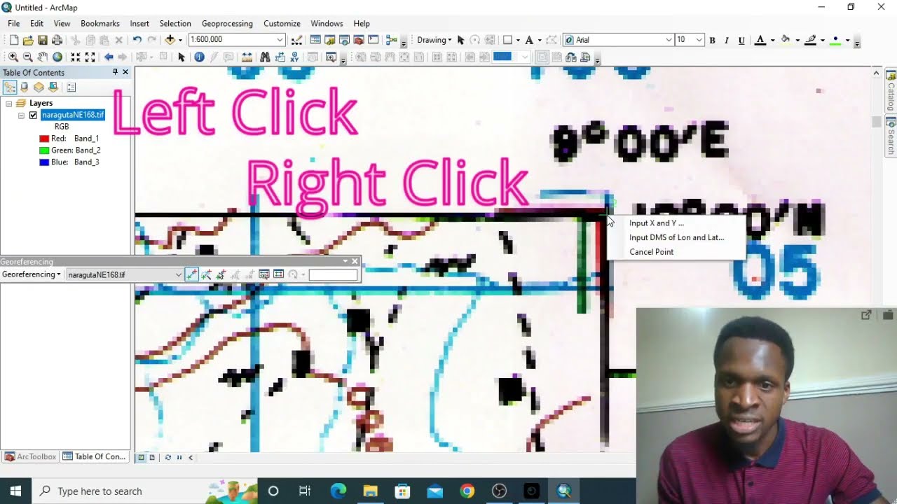 Step by step guide to Georeferencing in ArcMap | ArcGIS | How to