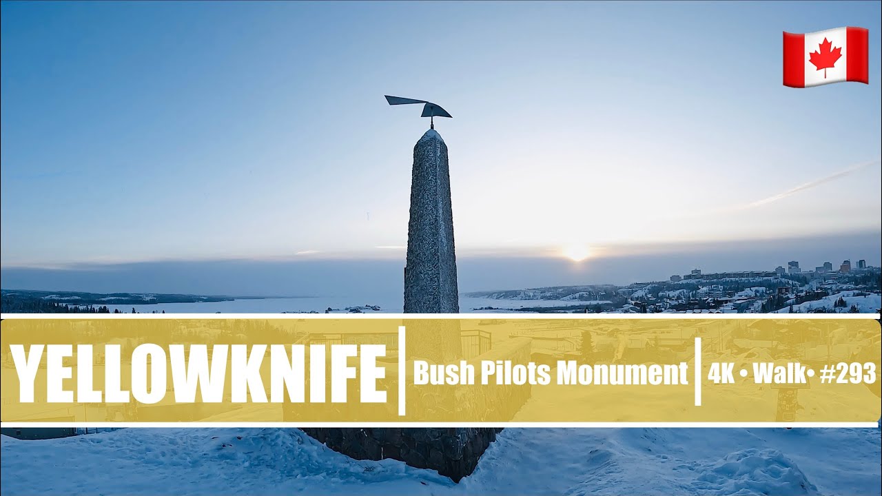 The Deep Freeze: Walking on Yellowknife Bay & Bush Pilots Monument | 4K #293