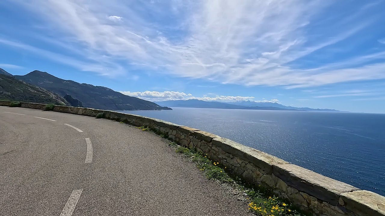 Driving on Corsica: West Coast of Cap Corse • 4K HDR