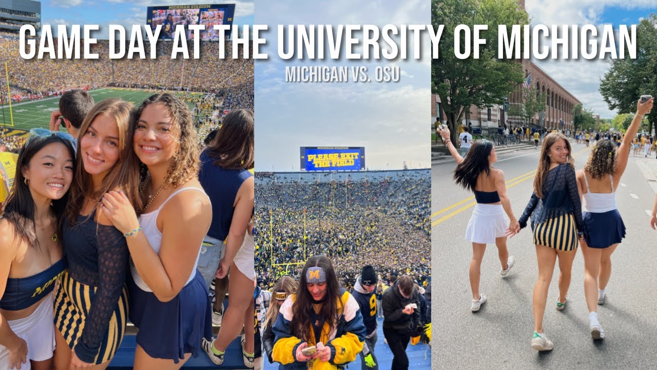 GAME DAY Vlog at the University of Michigan | Michigan Vs. OSU