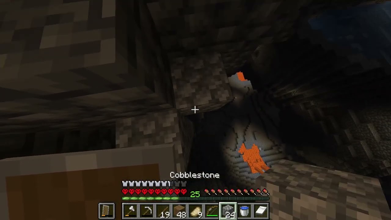 CAVE-НЭЭСЭЭ АШГҮЙ ГАРЛАА Minecraft Hardcore EP.3