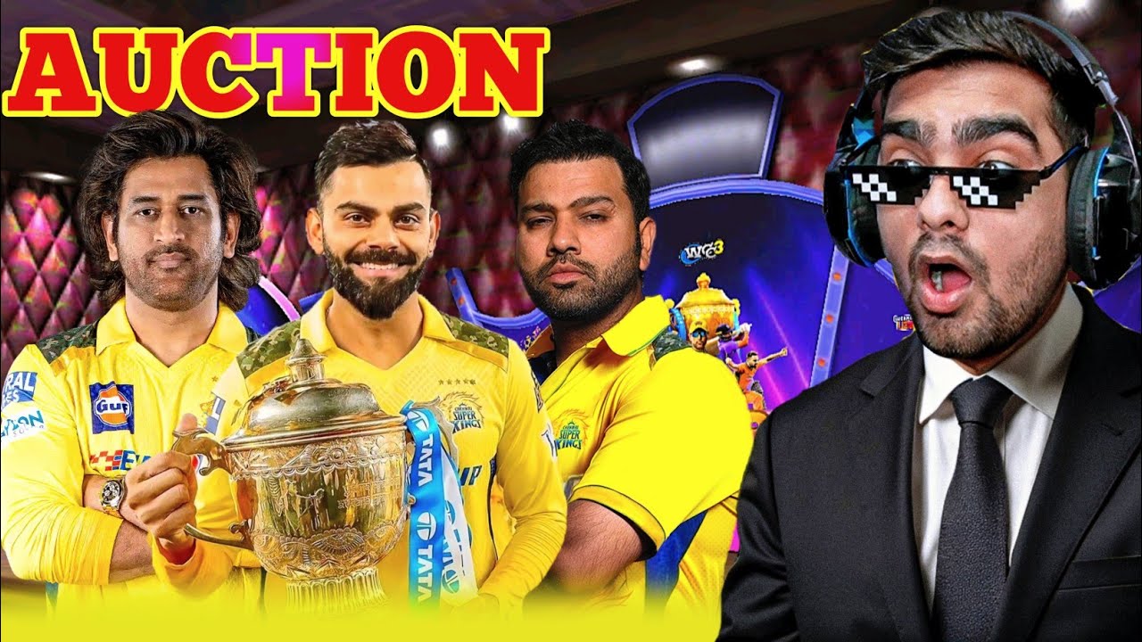 BUYING KOHLI, DHONI, ROHIT For CSK Auction Cricket 24