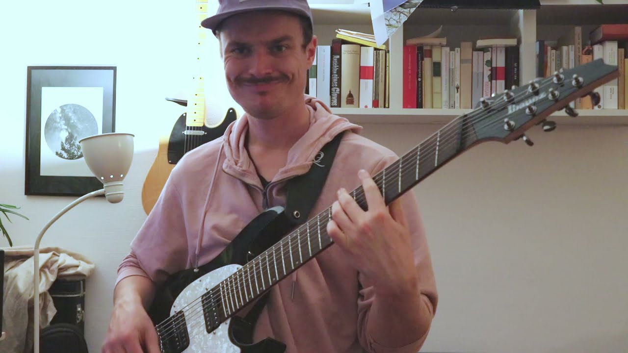 Funky 8-String Guitar - Double Thumbing and Slapping (Ibanez RGMS8, Dimarzio PAF's)