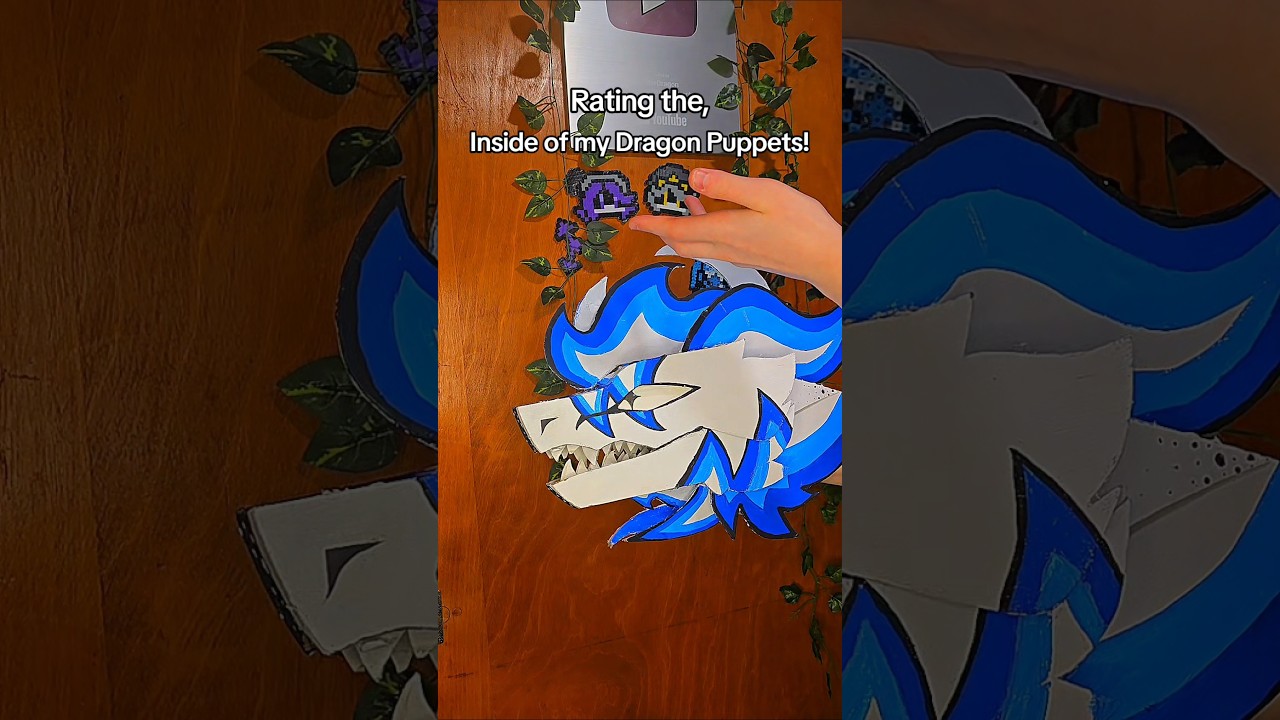 Rating the inside of my Dragon Puppets!! #fyp #art #dragonpuppets