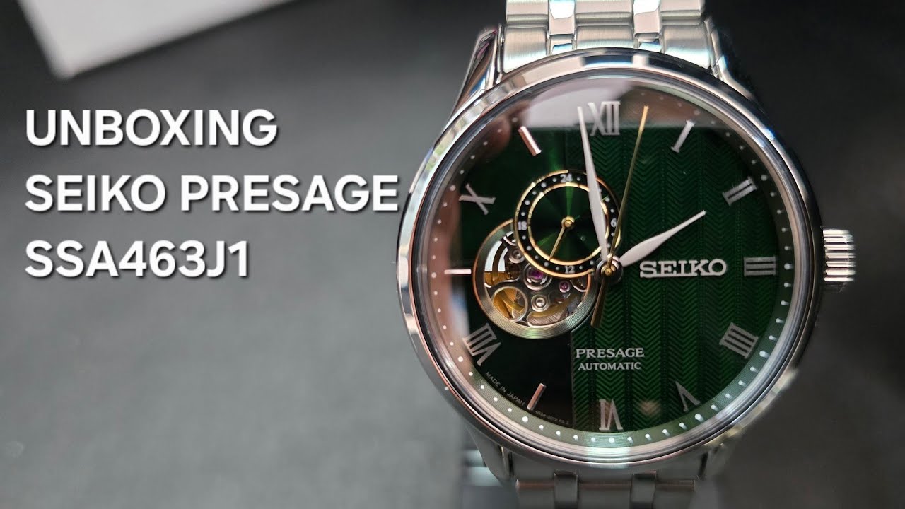 UNBOXING SEIKO PRESAGE AUTOMATIC SSA463J1