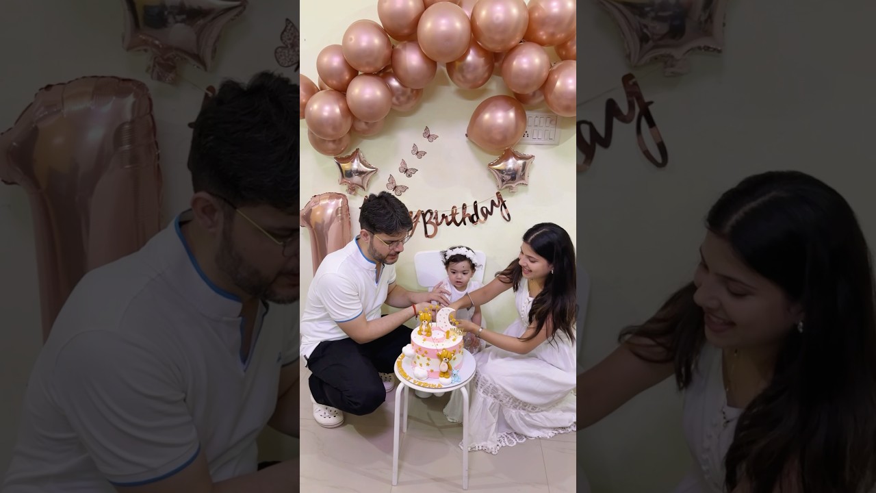 My doll turns 1 #happybirthday #ytshorts #yt #cake #cakelovers #babygirl #momlife #family