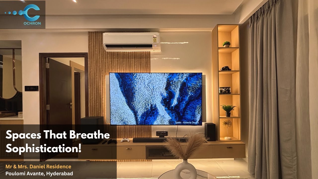 Stunning 3BHK Home Interiors | Poulomi Avante, Hyderabad | Ochron Interiors  8437 222 333