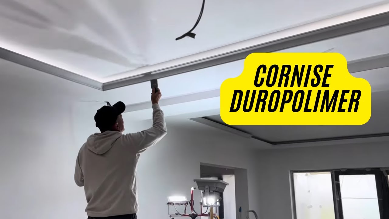 Aplicare baghete decorative duroplimer pe scafe cu led.