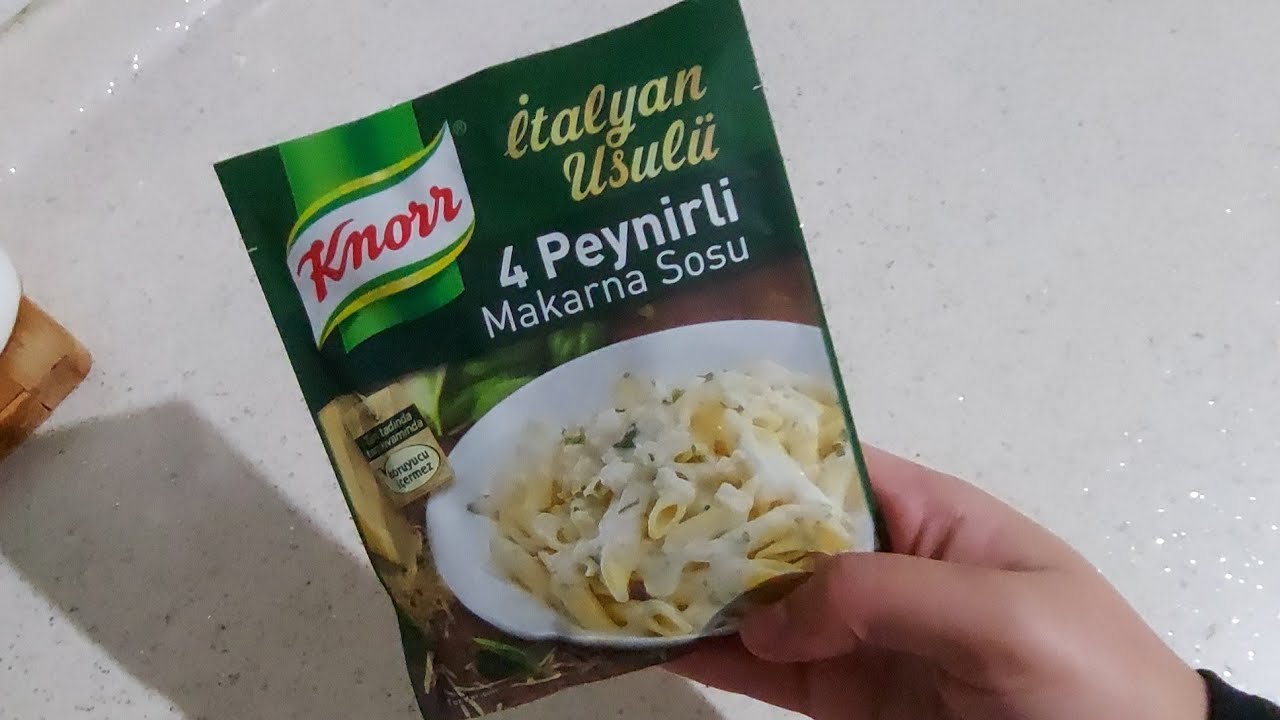 KNORR DÖRT PEYNİRLİ MAKARNA SOSUNU NASIL YAPILIR PEYNIRLI MAKARNA