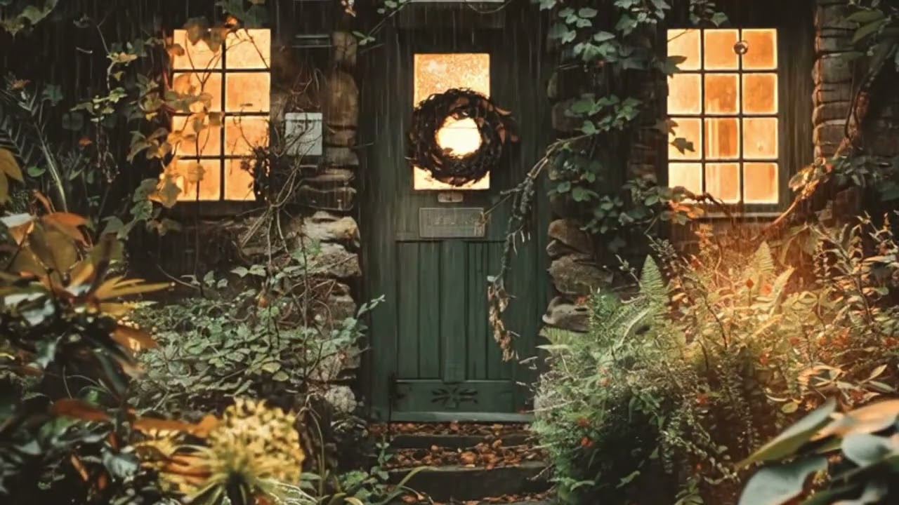 Rain Heavy Deep Sleep 🌧️ Deep RAINY AMBIENT MUSIC Escape Drift COTTAGE CORE